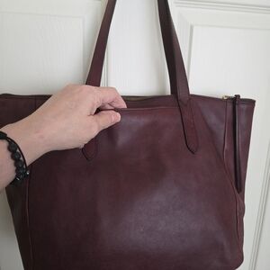 Vintage Fossil Sydney Leather Tote Bag